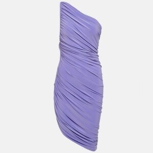 Norma Kamali Diana One-Shoulder Jersey Minidress, EUC, size Small